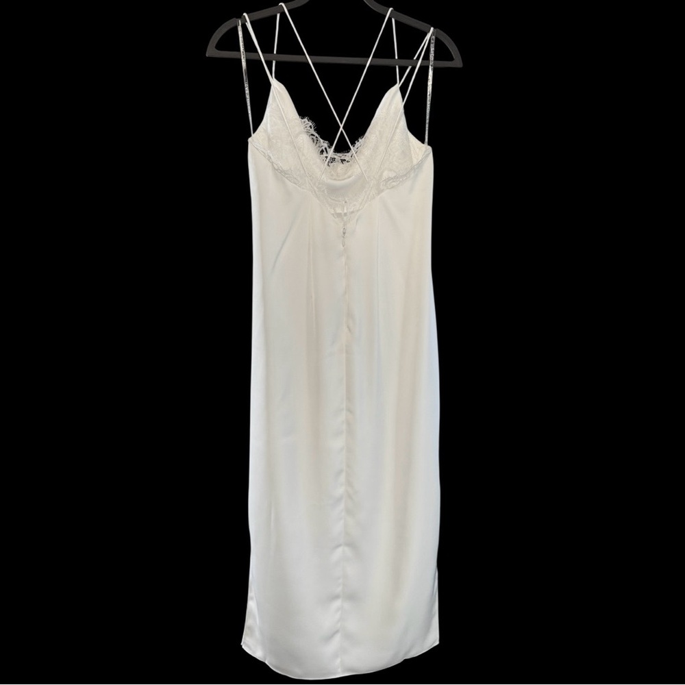 Sachin & Babi Anthropologie Dylan Slip Dress Lace Satin NWT Wedding Bridal - Picture 8 of 11